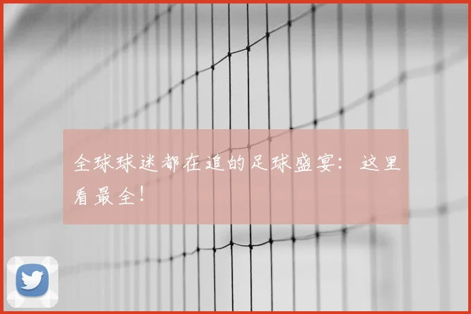 全球球迷都在追的足球盛宴：这里看最全！
